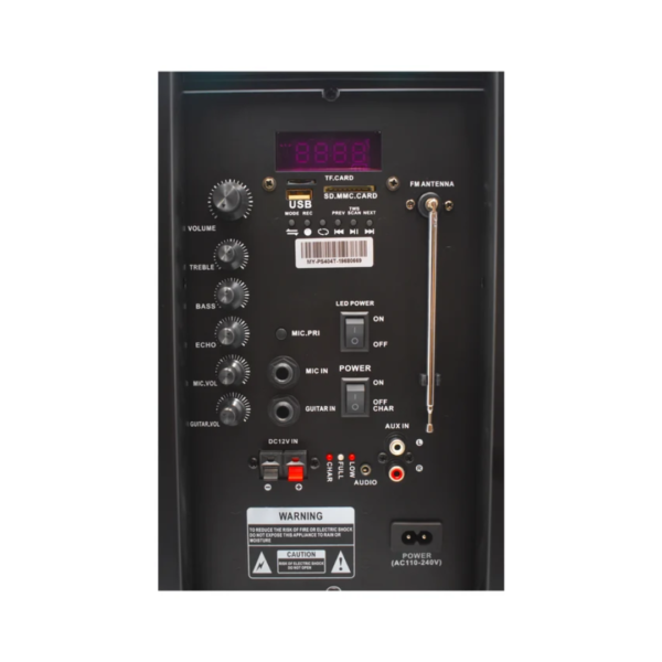 Corneta Amplificada Portátil 12" de 30W Mystic