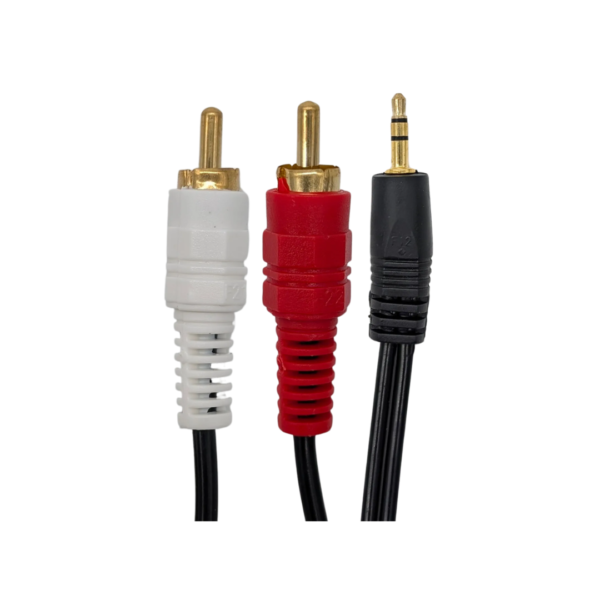 Cable Audio 3.5MM a 2 RCA Macho de 1.5M Jemip