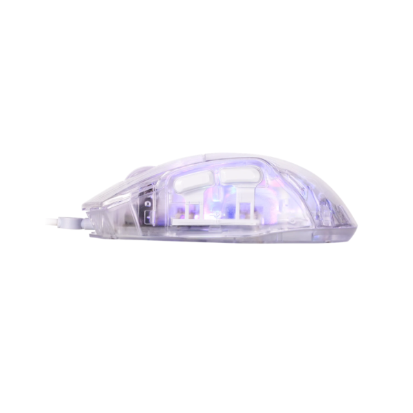 Mouse Mystic Transparente de 6 Botones Marvo