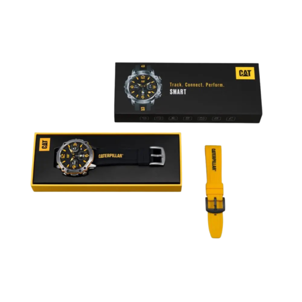 Smartwatch Correa de Silicona Negra y Amarilla CAT