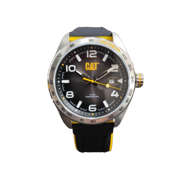 Set Reloj de Hombre Analógico QE + Pulsera Cuero y Acero CAT
