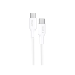 Cable USB-C a USB-C de 100W 1M Blanco 1Hora