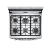 Cocina a Gas Puerta Cristal Claro Doble Capa de 6 Quemadores LG