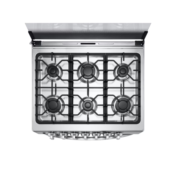 Cocina a Gas Puerta Cristal Claro Doble Capa de 6 Quemadores LG