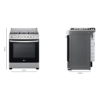 Cocina a Gas Puerta Cristal Claro Doble Capa de 6 Quemadores LG