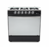 Cocina a Gas 30" Negra 5 Quemadores SJ Electronics