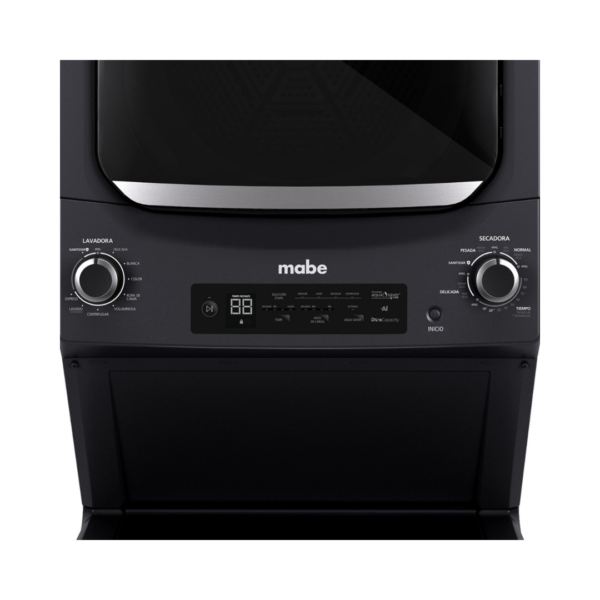 Centro de Lavado Premium Ultra Capacity Diamond Gray de 24Kg 27" Mabe