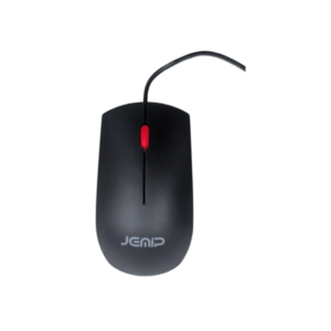 Mouse Óptico Alámbrico Professional M100 de Office Negro/Rojo Jemip