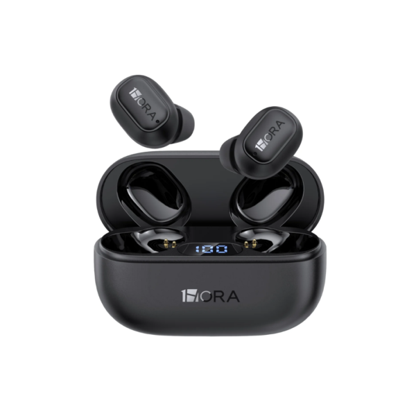 Audífonos Inalámbricos TWS de USB-C Negro 1Hora