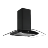 Campana Extractora de Isla 90cm Negra PRISMA ISLA TOUCH 90 BLACK Drija
