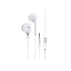 Audífonos con Cable de 3.5mm y Micrófono Blanco 1Hora