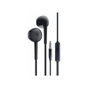 Audífonos con Cable de 3.5mm y Micrófono Negro 1Hora