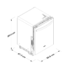Lavaplatos Empotrable Acero de 24" 15 Servicios Whirlpool