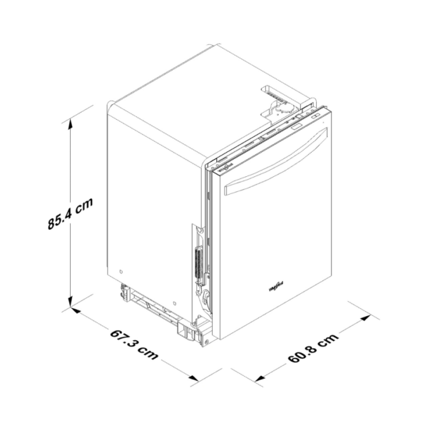 Lavaplatos Empotrable Acero de 24" 15 Servicios Whirlpool