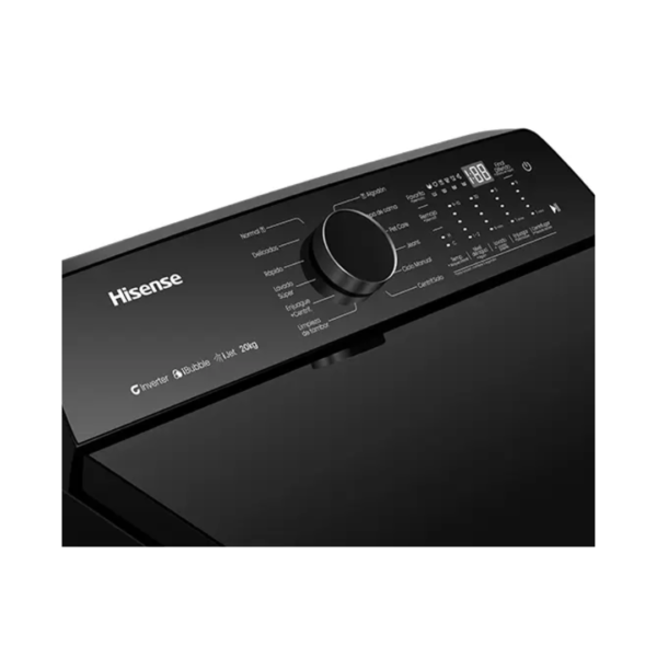 Lavadora Automática de 22KG Negra Hisense