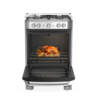 Cocina a Gas de 24" Piso Acero con 4 Quemadores Mabe