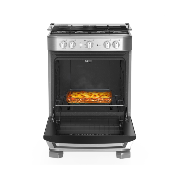 Cocina a Gas de 24" Piso 4 Quemadores Inoxidable Mabe