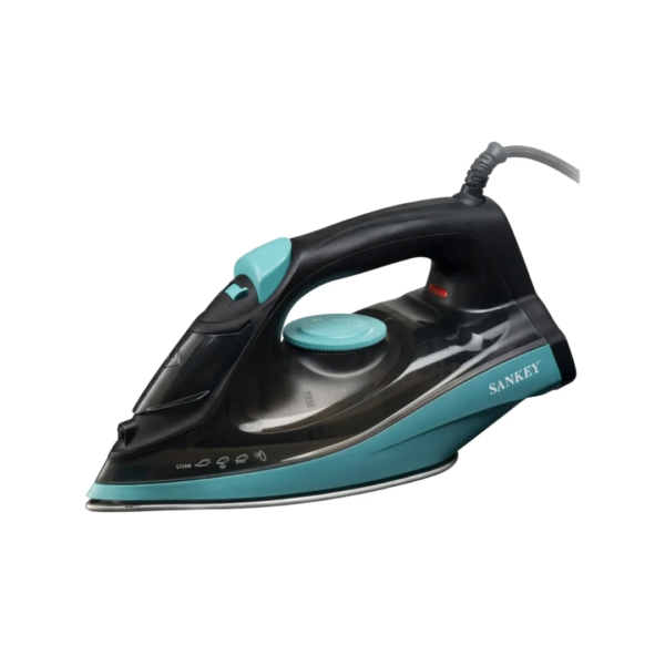 Plancha a Vapor de Cerámica 1200W Negro/Celeste Sankey