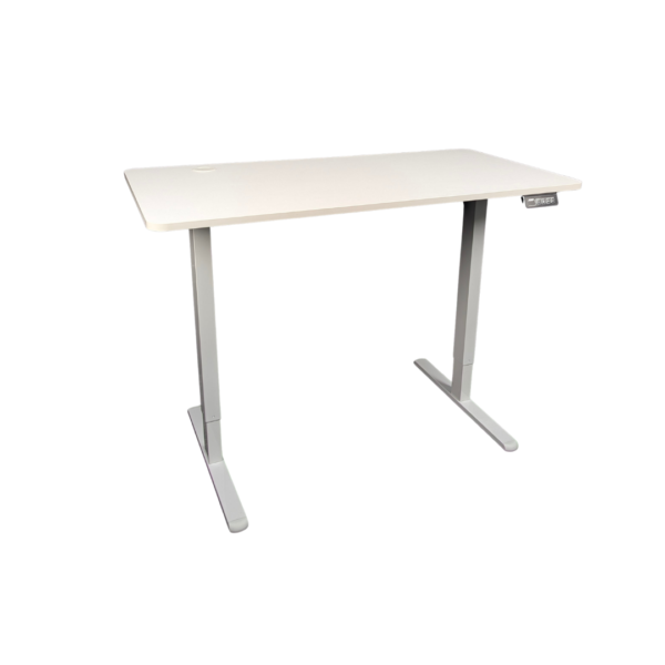 Mesa de Oficina Eléctrica con Control de Altura Ajustable Dominion Station Blanca Jemip