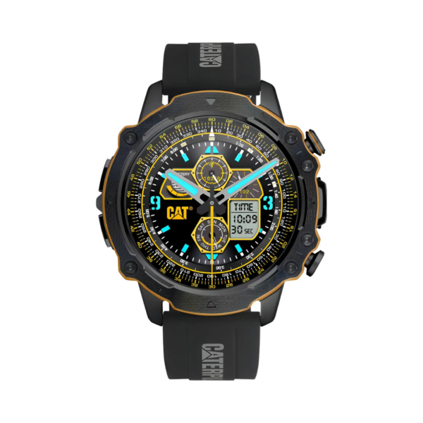 Smartwatch Correa de Silicona Negro y Amarillo CAT