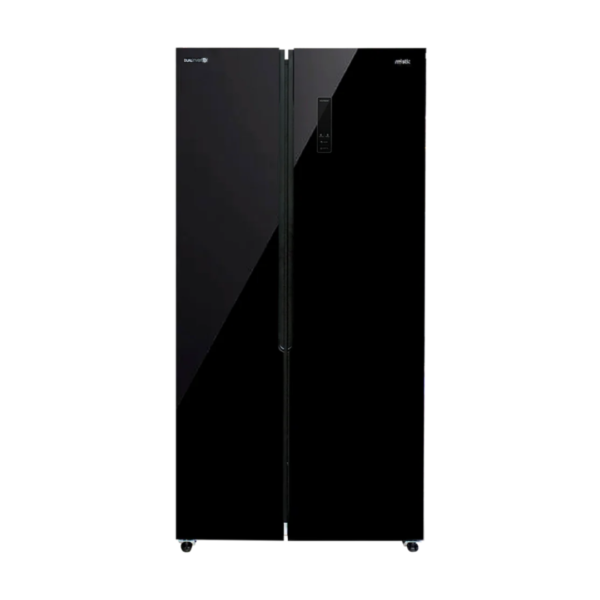 Nevera Side by Side Negro Espejo de 442 Litros Mystic