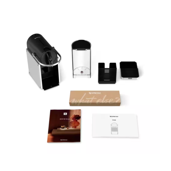 Cafetera Nespresso Pixie con Bomba 19 Bares 11 Cápsulas Nespresso De'Longhi