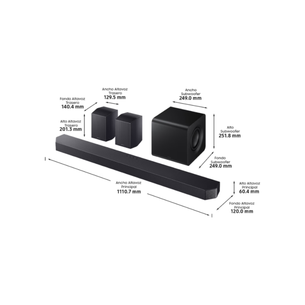 Barra de Sonido Q930F 9.1.4 Canales con Dolby Atmos Inalámbrico Samsung