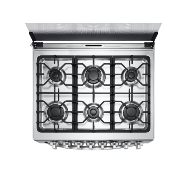 Cocina a Gas Puerta Espejo Doble Capa de 6 Quemadores LG