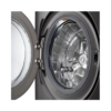Lavadora Carga Frontal Acero Negro de 23kg LG