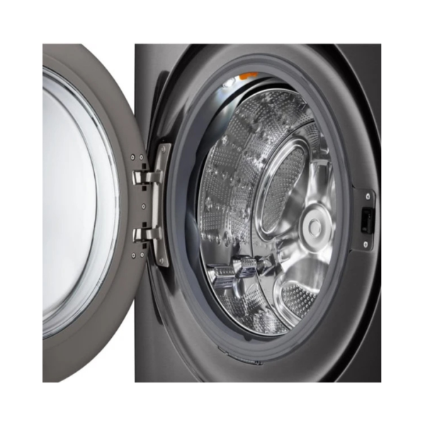 Lavadora Carga Frontal Acero Negro de 23kg LG