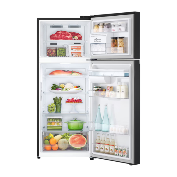 Nevera Top Freezer Negro Mate de 425L LG