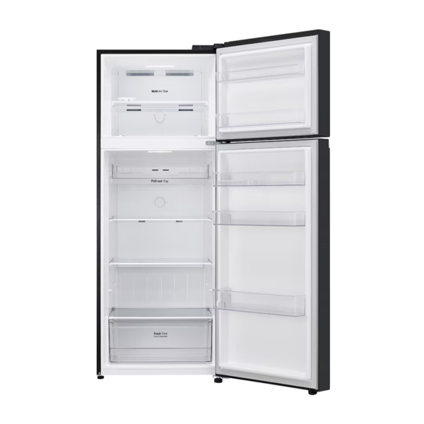 Nevera Top Freezer Acero Negro de 485L LG
