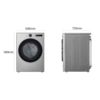 Secadora Eléctrica Gris de Carga Frontal 22 kg LG