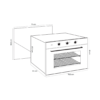 Horno Empotrable Gas-Grill Dual de 78L Roma 76 Gas Grill Drija