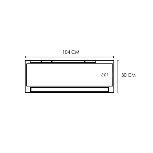 Aire Acondicionado Split Decorativo 24000 BTU 220V Vetrux