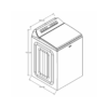 Lavadora Inteligente Blanca de 27kg Whirlpool