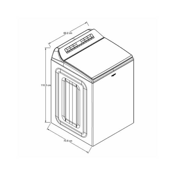 Lavadora Inteligente Blanca de 27kg Whirlpool