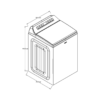 Lavadora Inteligente Gris de 28kg Whirlpool