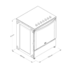 Cocina Eléctrica Plateada Xpert Cooking 30" 75cm  220V Whirlpool
