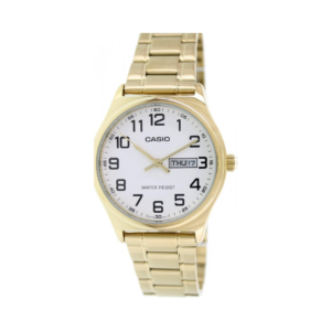 Reloj Analógico con Correa Dorada de Acero para Dama Casio