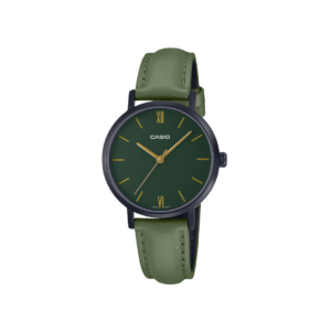 Reloj Analógico con Correa de Cuero Números Romanos Casio