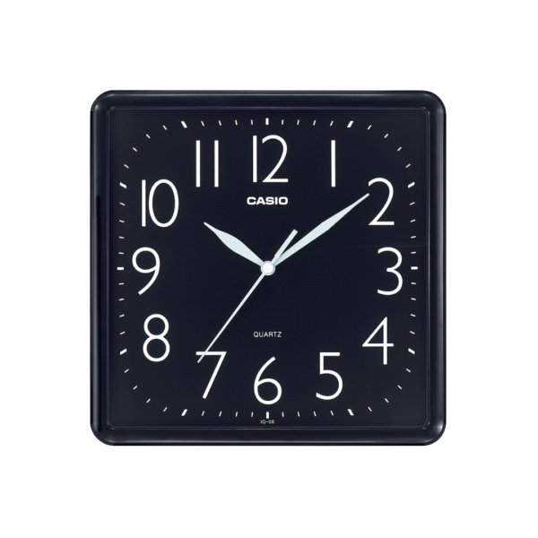 Reloj de Pared de Resina Cuadrado Negro Casio