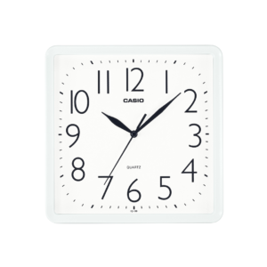 Reloj de Pared de Resina Cuadrado Blanco Casio