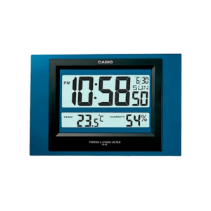 Reloj de Pared Digital con Termómetro e Higrómetro Casio