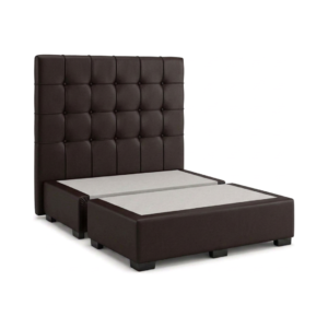 Copete Box Queen Bipiel Marrón 160x190 OK