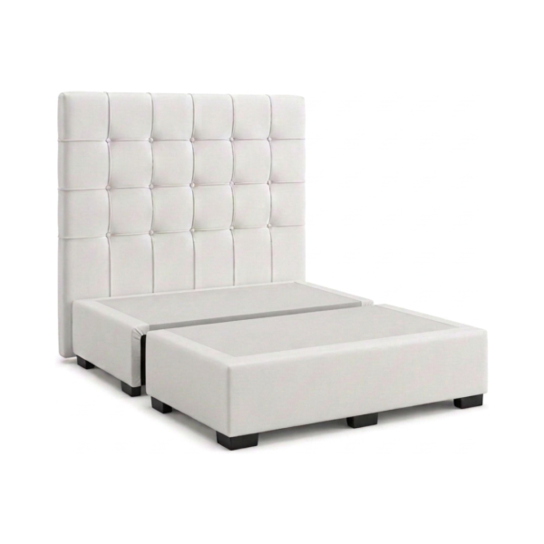 Copete Box Queen Bipiel Blanco 160x190 OK