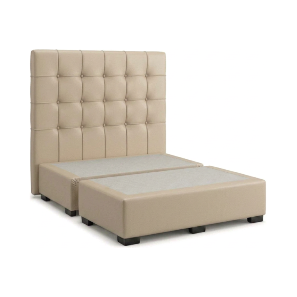 Copete Box Queen Bipiel Beige 160x190 OK