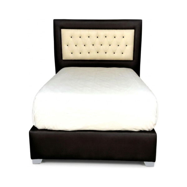 Copete Box Michelle Individual 100x190 Marron/Beige Gasch