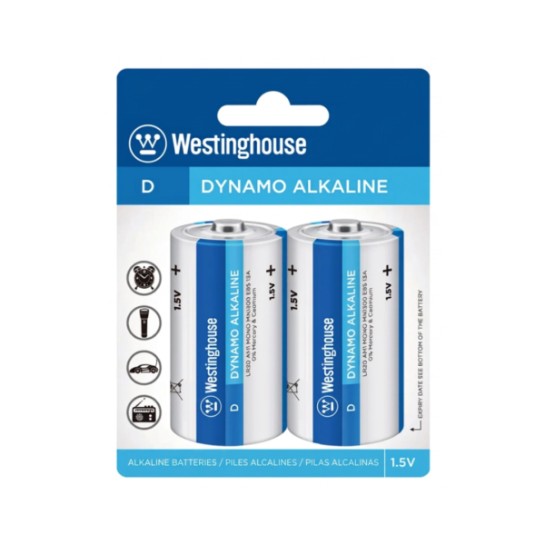 Pilas Alcalinas Dynamo x2D Westinghouse