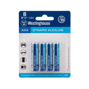 Pilas Alcalinas Dynamo AAA x8 Westinghouse